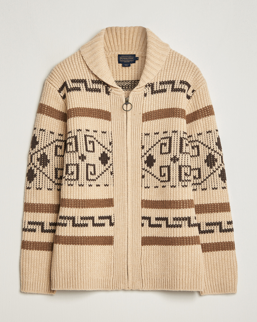 Homme | Pulls Et Tricots | Pendleton | Original Westerley Cardigan Tan/Brown