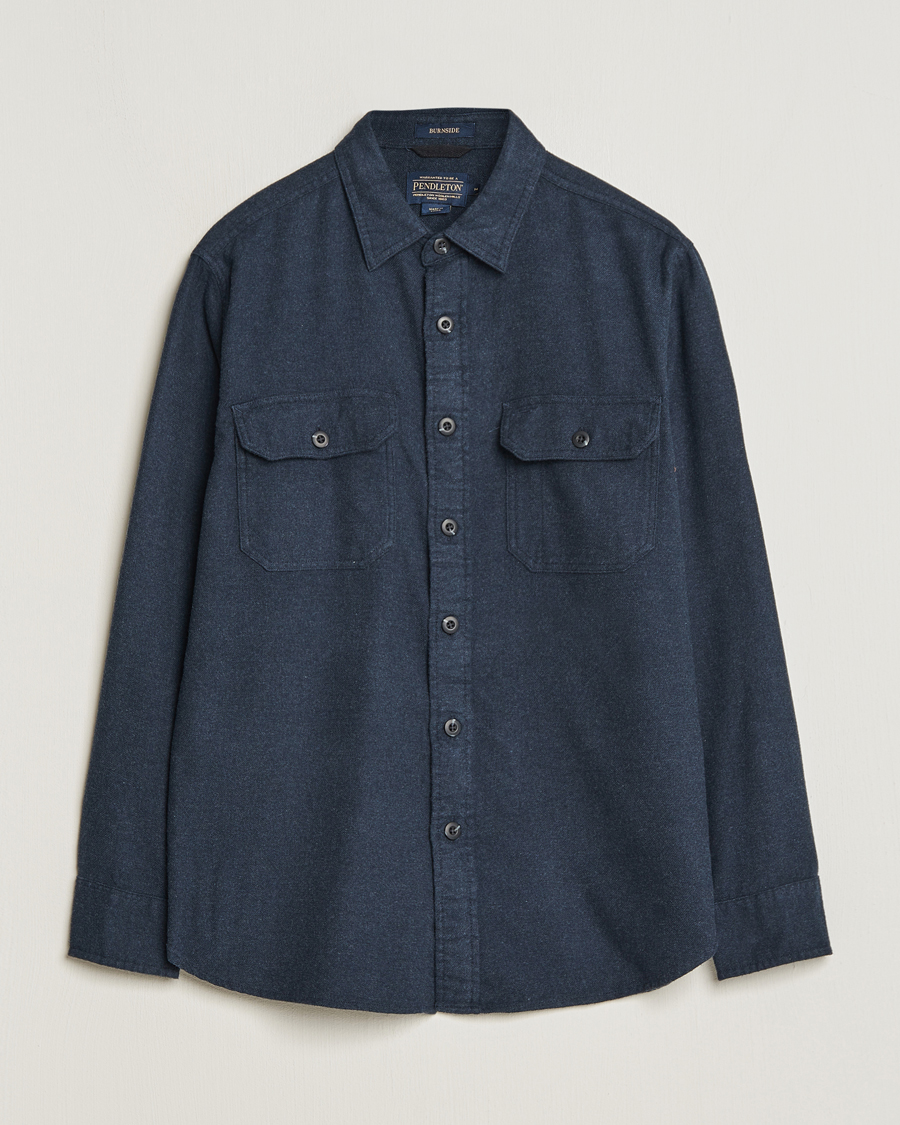 Homme | Chemises | Pendleton | Burnside Flannel Shirt Navy Heather