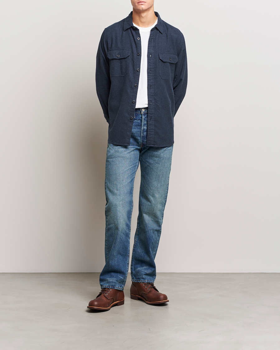 Homme | Chemises | Pendleton | Burnside Flannel Shirt Navy Heather