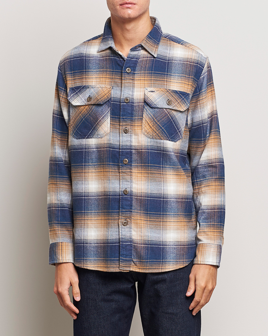Homme | Chemises | Pendleton | Burnside Flannel Shirt Navy/Tan
