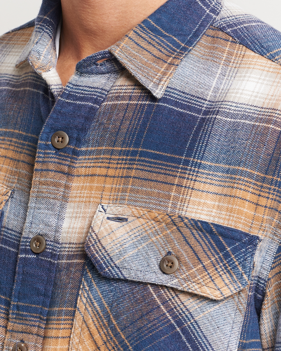 Homme | Chemises | Pendleton | Burnside Flannel Shirt Navy/Tan