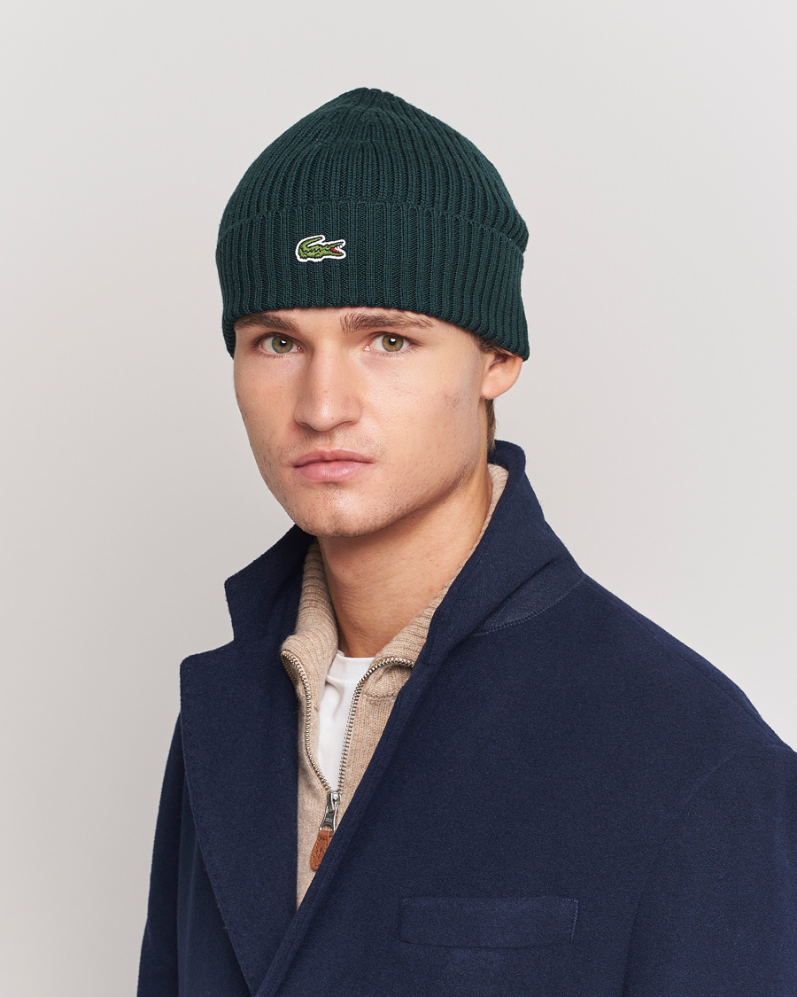 Homme |  | Lacoste | Wool Knitted Beanie Sinople