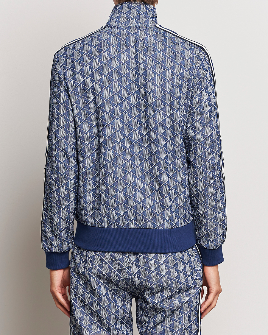 Homme | Pulls Et Tricots | Lacoste | Monogram Full Zip Track Jacket Methylene/Flour