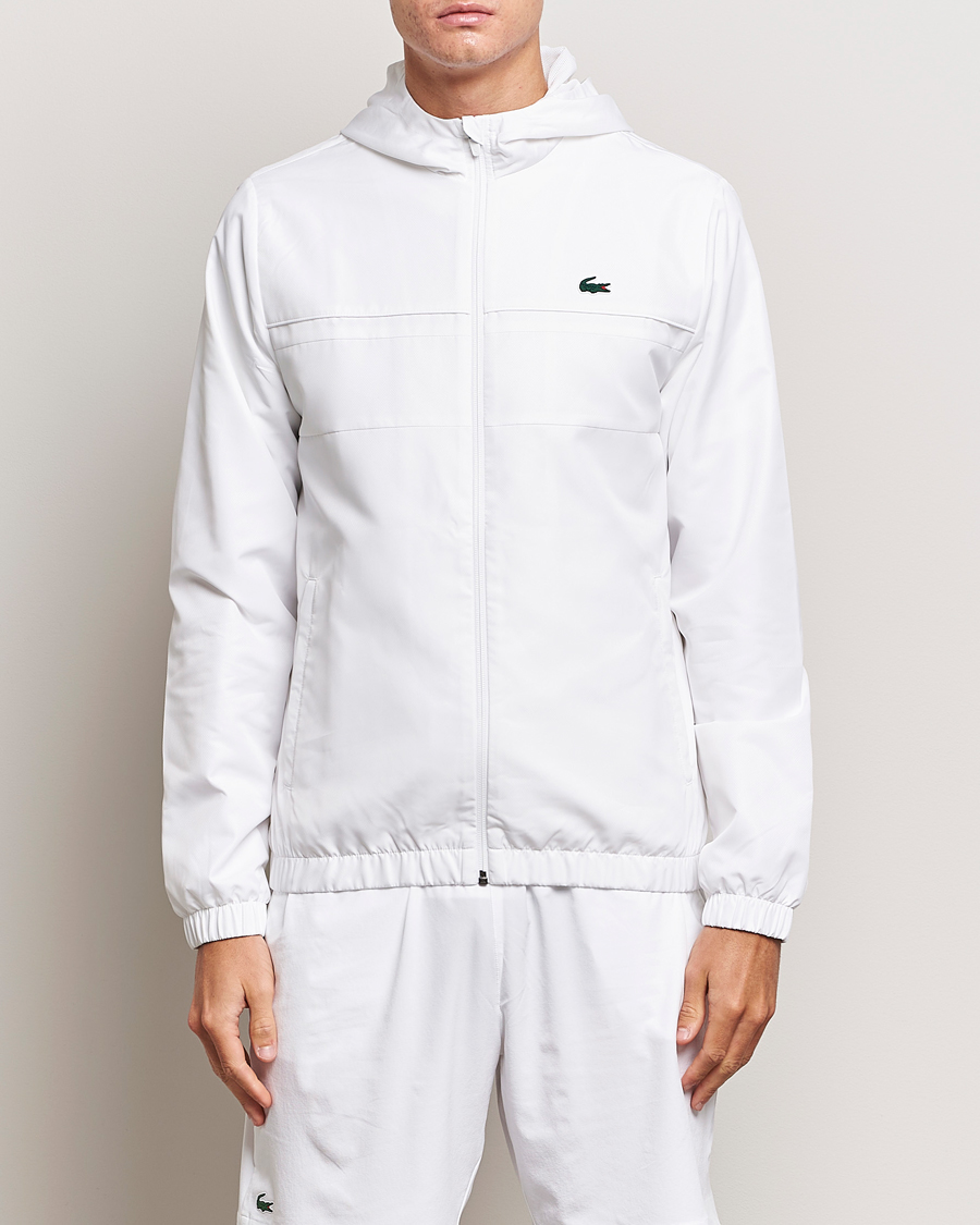 Homme | Pulls Et Tricots | Lacoste Sport | Performance Full Zip Hoodie White