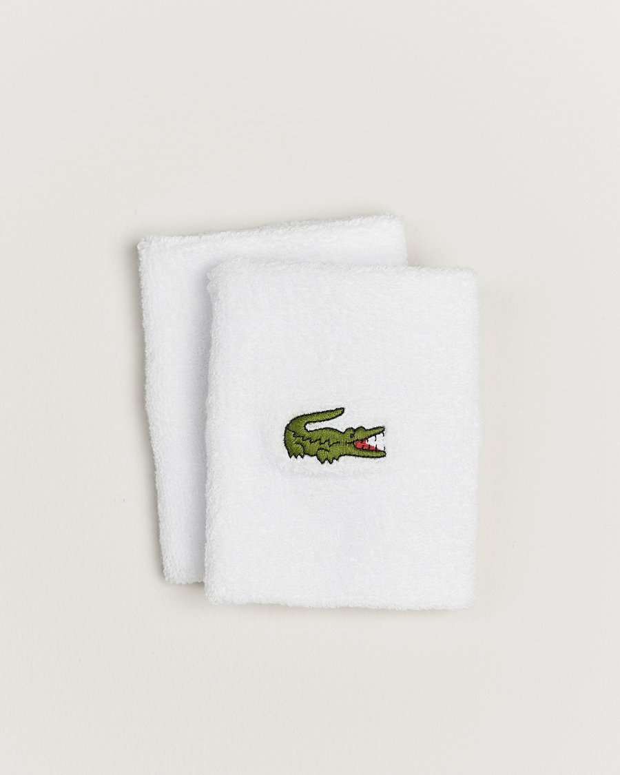 Homme | Lacoste Sport 2-Pack Logo Wristband White | Lacoste Sport | 2-Pack Logo Wristband White