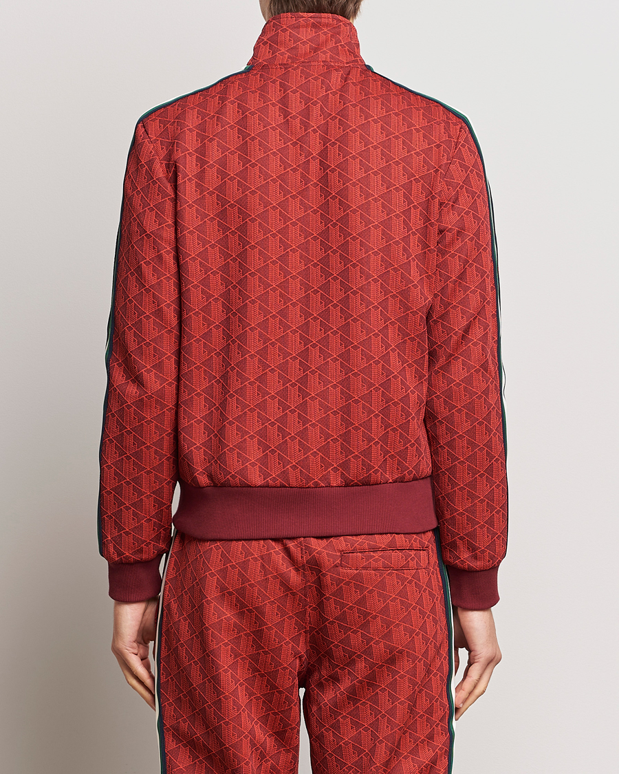 Homme | Pulls Et Tricots | Lacoste | Monogram Full Zip Track Jacket Pinot/Red