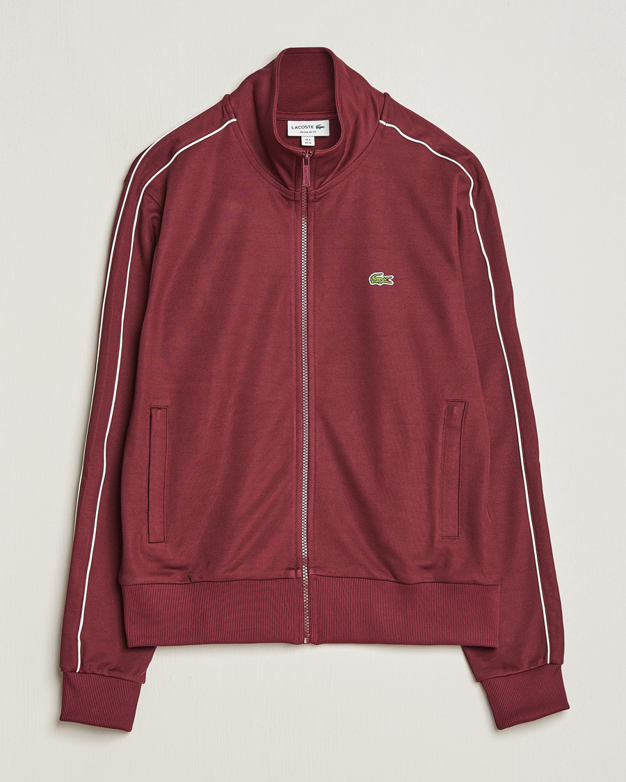 Homme | Pulls Et Tricots | Lacoste | Full Zip Track Jacket Dark Red