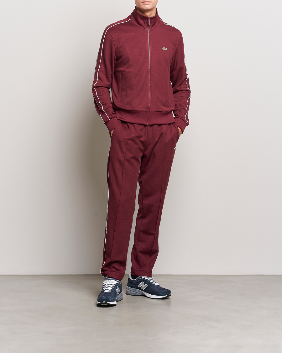 Homme | Pulls Et Tricots | Lacoste | Full Zip Track Jacket Dark Red