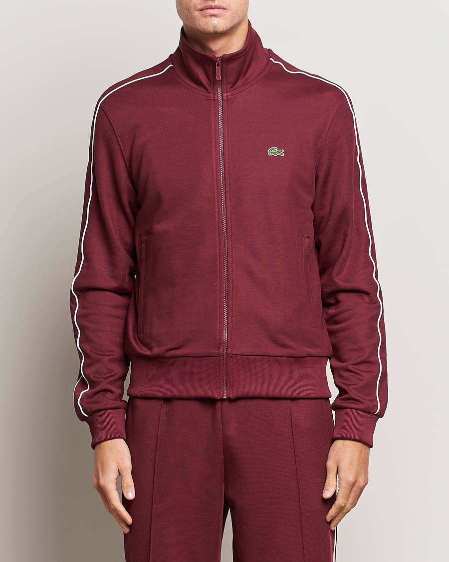 Homme | Pulls Et Tricots | Lacoste | Full Zip Track Jacket Dark Red