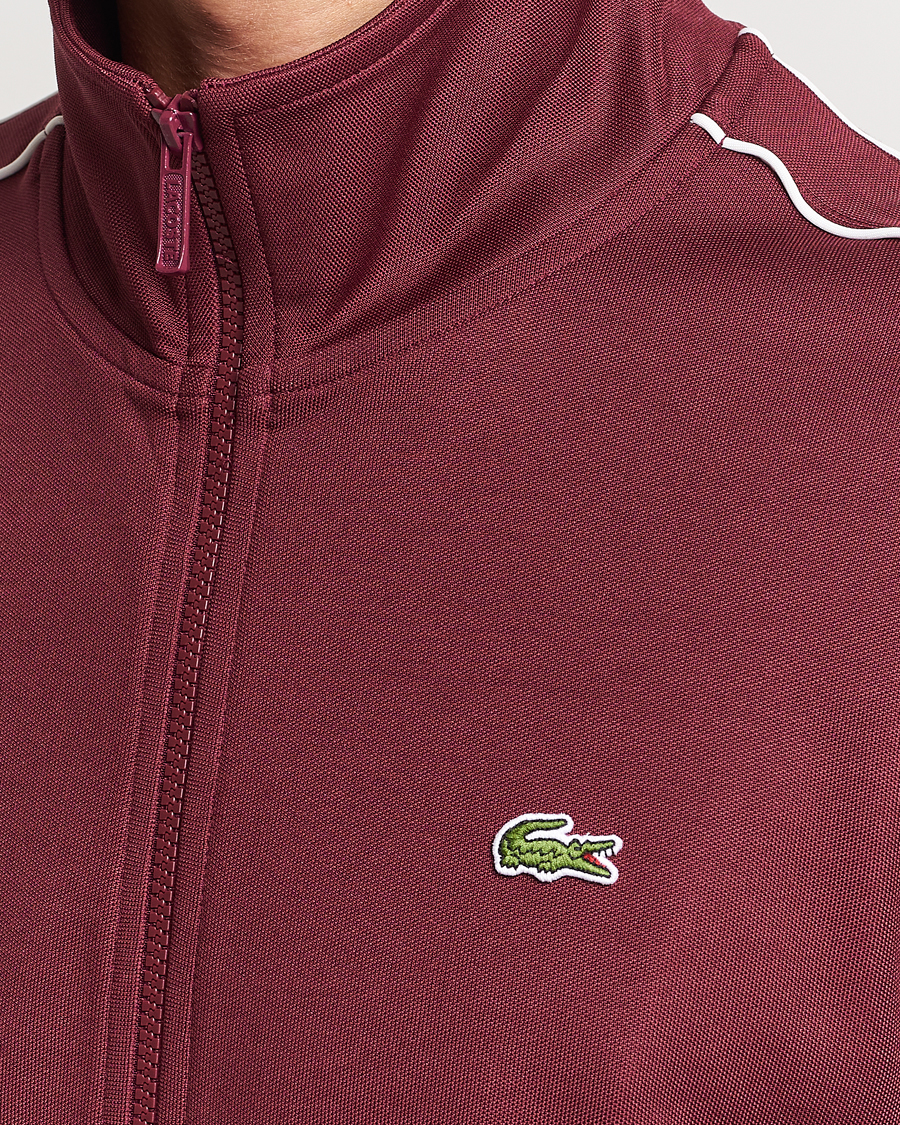 Homme | Pulls Et Tricots | Lacoste | Full Zip Track Jacket Dark Red