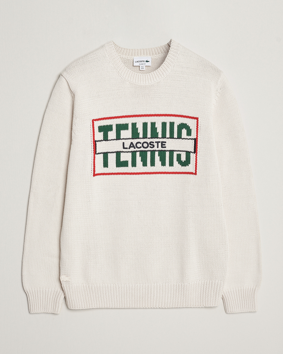Homme | Pulls Et Tricots | Lacoste | Retro Logo Knitted Crew Neck Sweater Lapland