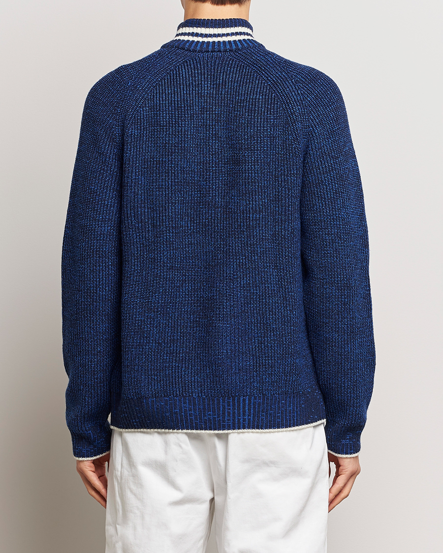Homme | Pulls Et Tricots | Lacoste | Colorblocked Knitted Half Zip Navy Blue