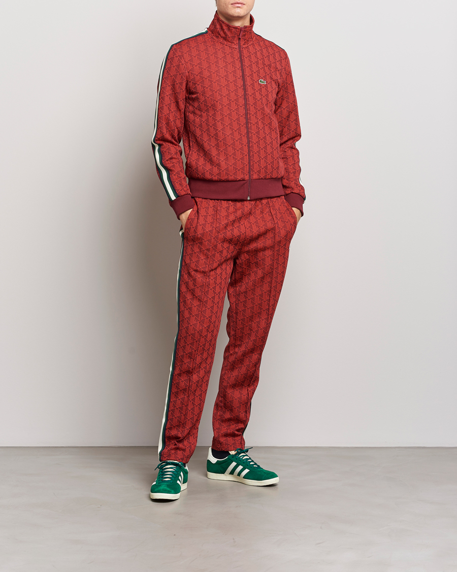 Homme | Pantalons | Lacoste | Monogram Trackpants Pinot/Red