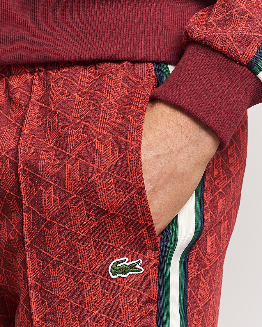 Homme | Pantalons | Lacoste | Monogram Trackpants Pinot/Red