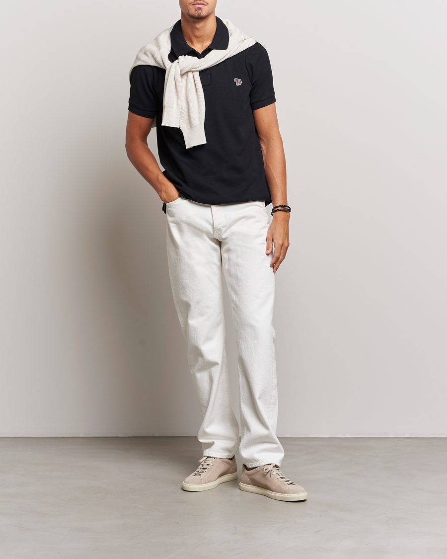Homme | Polos | PS Paul Smith | Regular Fit Zebra Polo Black