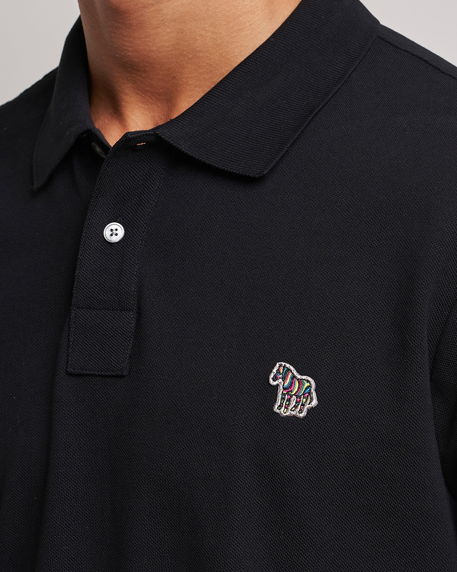 Homme | Polos | PS Paul Smith | Regular Fit Zebra Polo Black