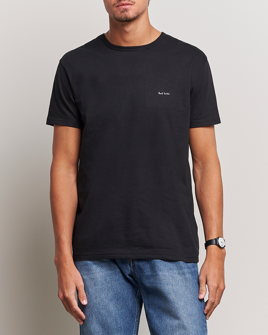 Homme | T-Shirts Noirs | Paul Smith | 3-Pack Crew Neck T-Shirt Black/Grey/White