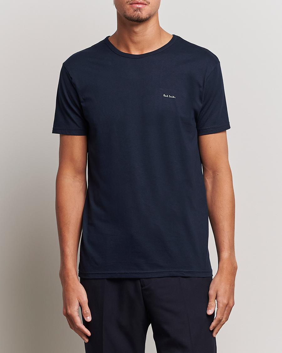 Homme | T-Shirts Noirs | Paul Smith | 3-Pack Crew Neck T-Shirt Black/Navy/White