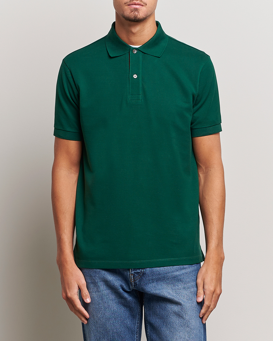 Homme | Polos | Paul Smith | Placket Stripe Polo Green