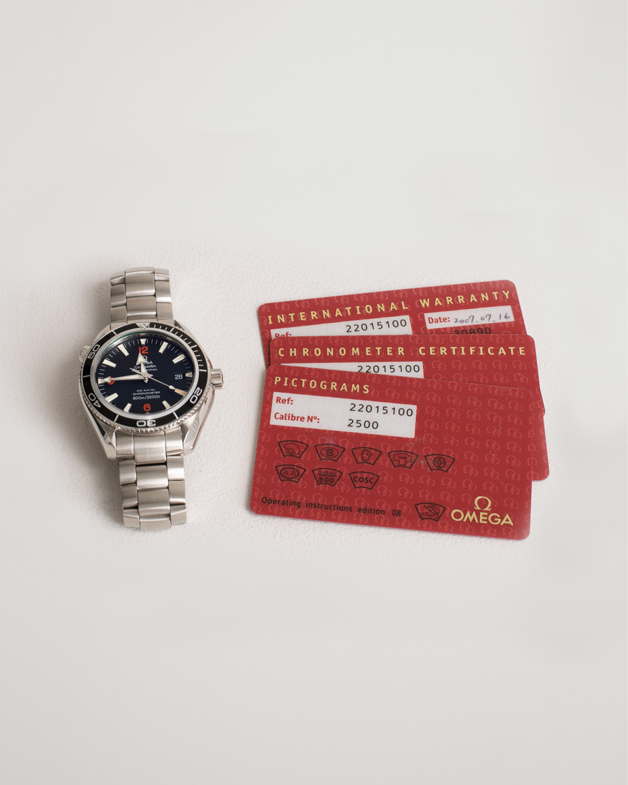 Homme | Omega Pre-Owned Seamaster Planet Ocean 2201.51.00 Steel Black | Omega Pre-Owned | Seamaster Planet Ocean 2201.51.00 Steel Black