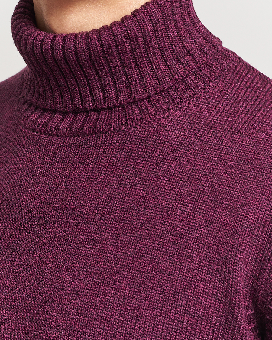 Homme | Pulls Et Tricots | Zanone | Virgin Merino Wool Rollneck Burgundy