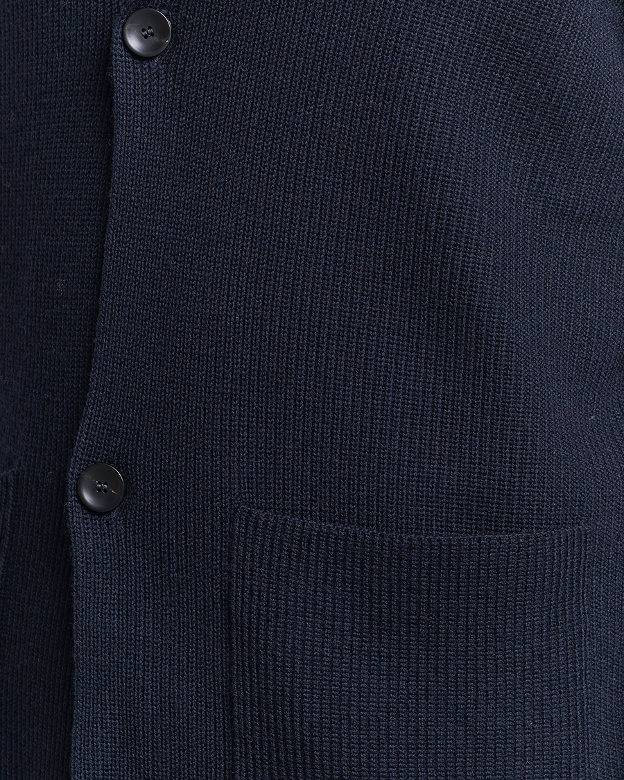 Homme | Pulls Et Tricots | Zanone | Merino Wool Cardigan Jacket Navy