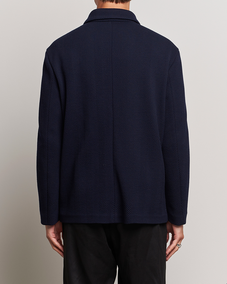 Homme | Manteaux Et Vestes | Giorgio Armani | Heavy Jersey Chore Jacket Navy