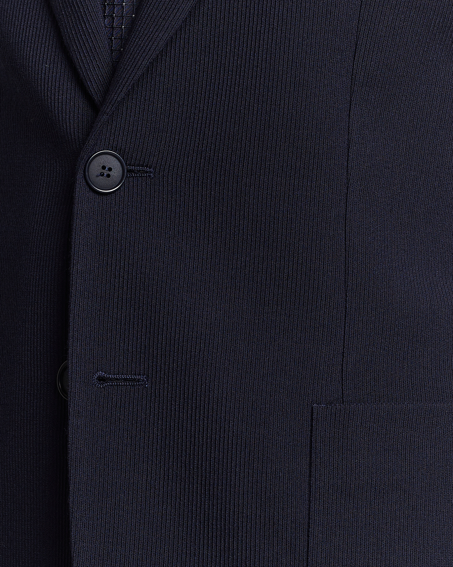 Homme | Blazers | Giorgio Armani | Wool Stretch Blazer Navy