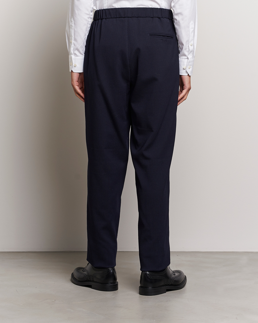 Homme | Pantalons | Giorgio Armani | Wool Stretch Trousers Navy