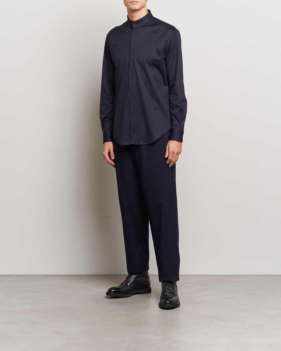 Homme | Chemises | Giorgio Armani | Guru Collar Shirt Navy