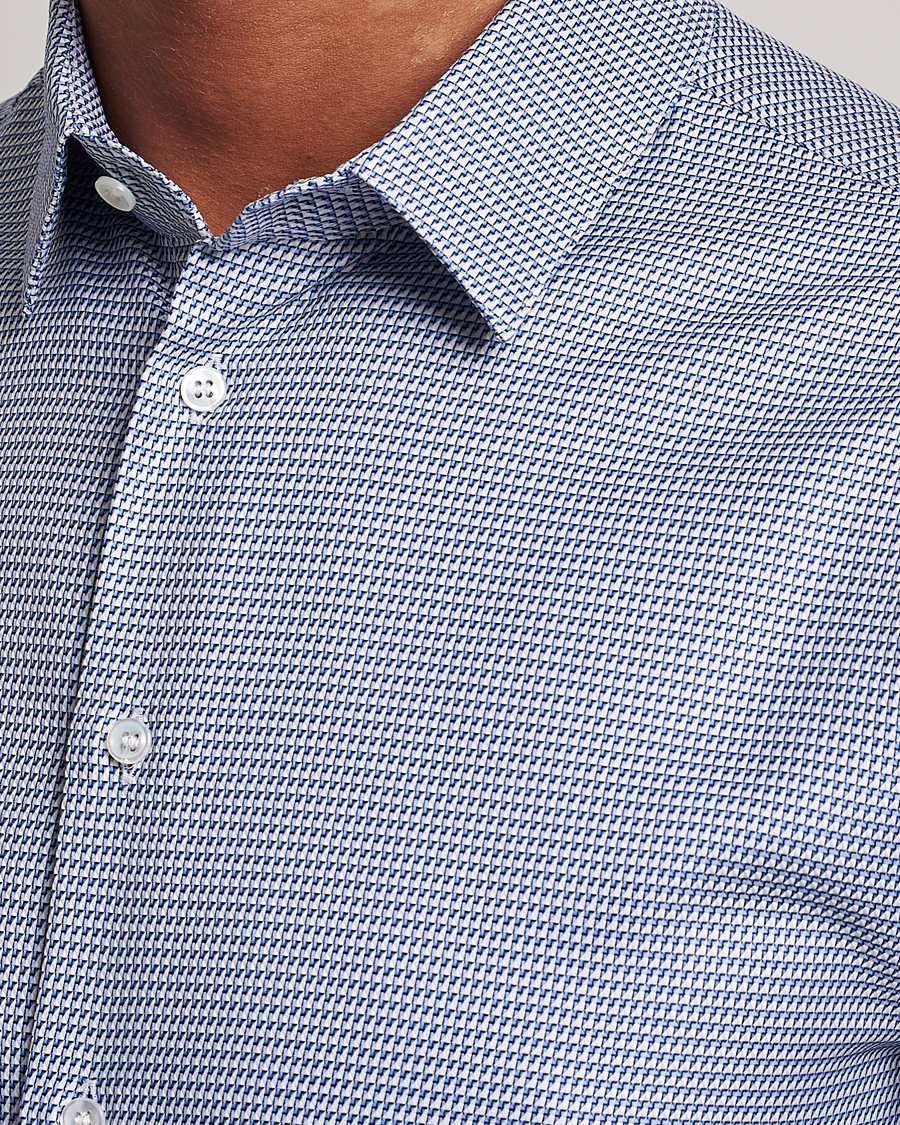 Homme | Chemises | Giorgio Armani | Micro Structure Dress Shirt Light Blue