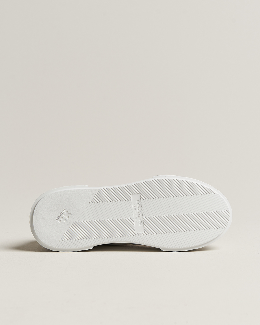 Homme | Giorgio Armani Deerskin Sneakers White | Giorgio Armani | Deerskin Sneakers White