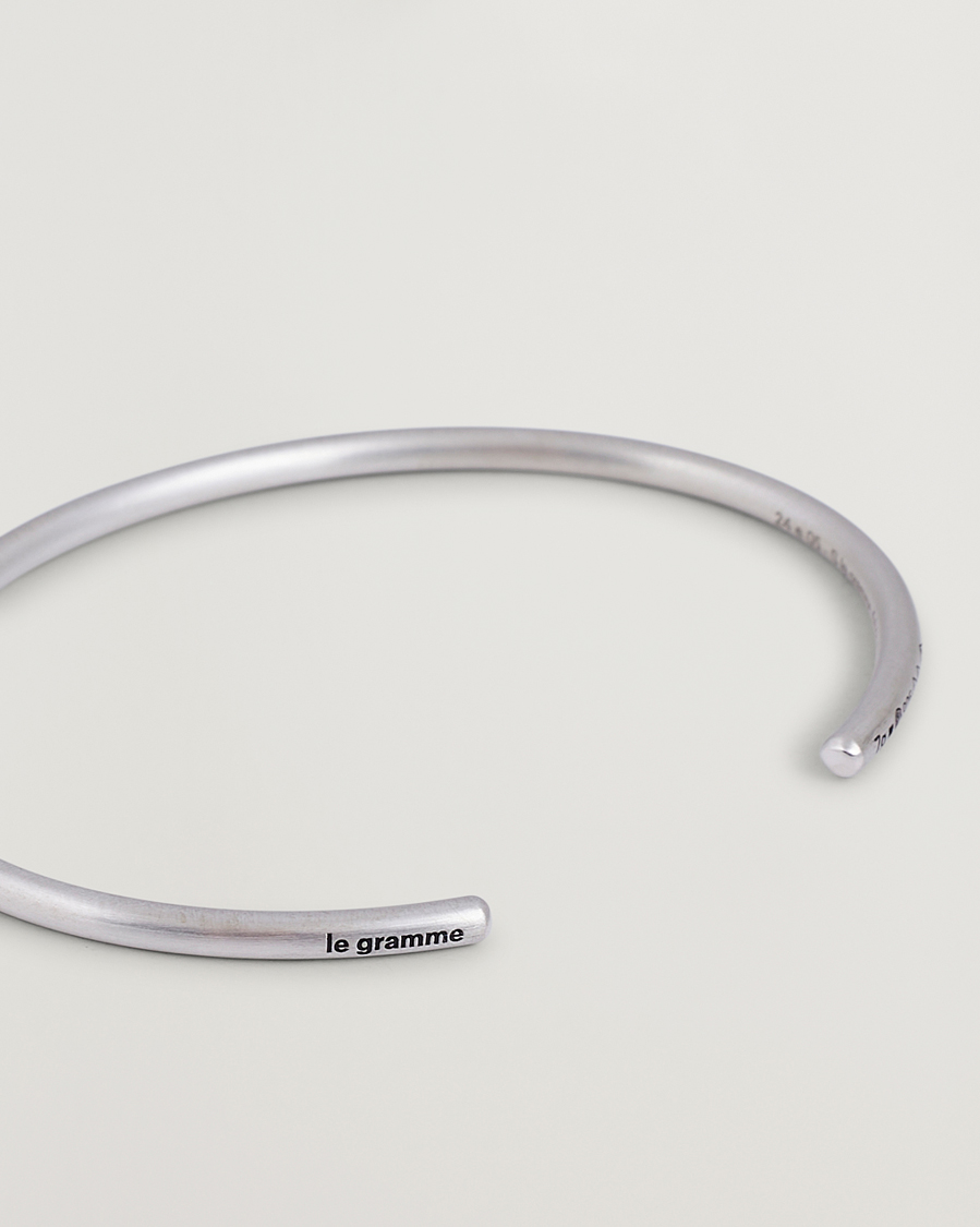 Homme | Bijoux | LE GRAMME | Bangle Bracelet Brushed Sterling Silver 7g