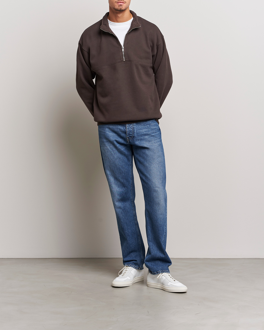 Homme | Pulls Et Tricots | Colorful Standard | Classic Organic Half-Zip Coffee Brown