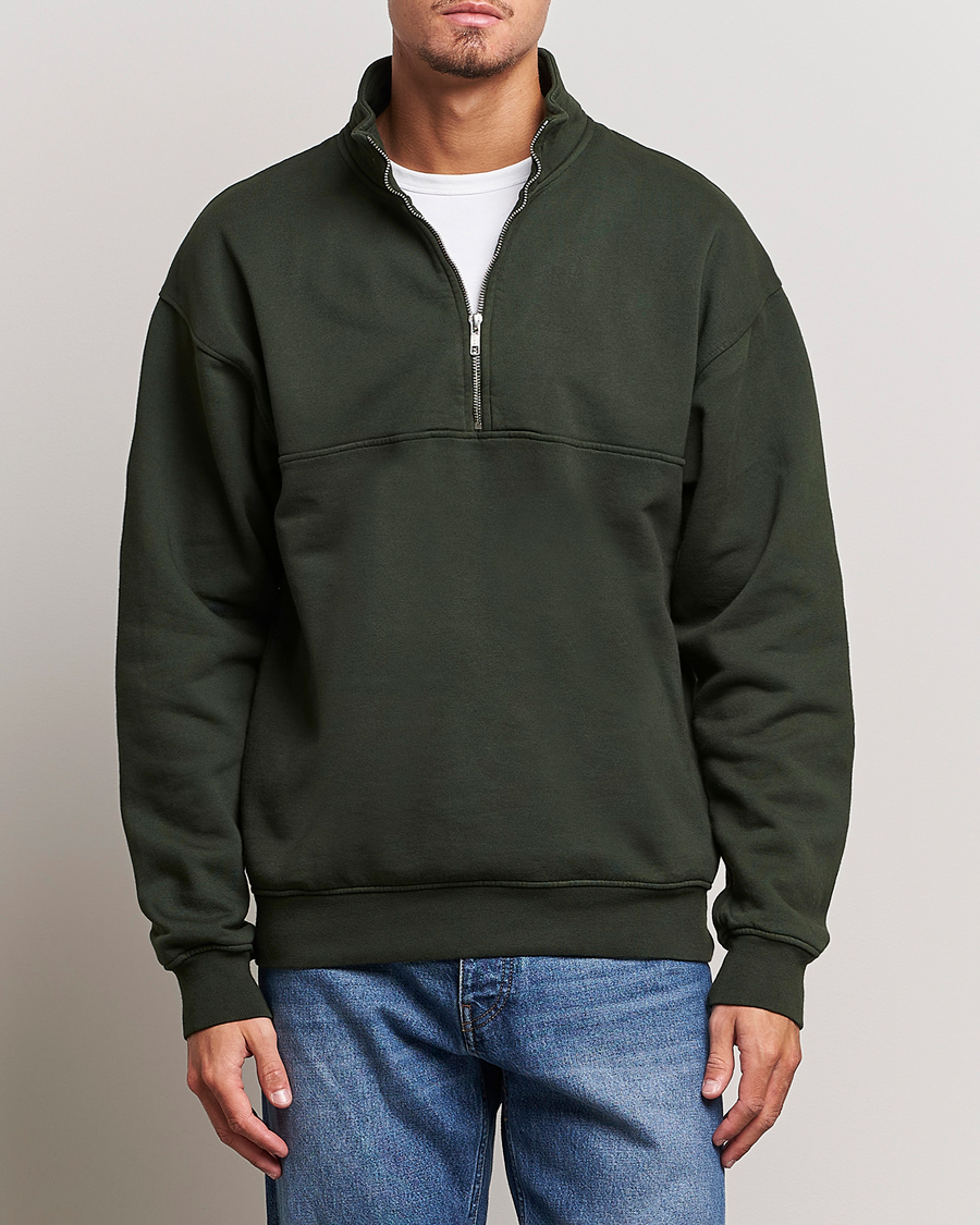 Homme | Pulls Et Tricots | Colorful Standard | Classic Organic Half-Zip Hunter Green