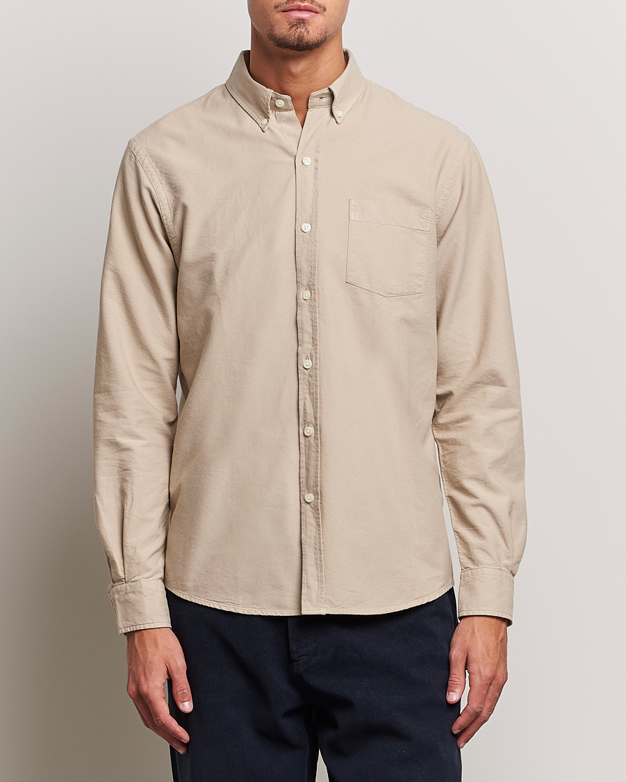 Herre | Skjorter | Colorful Standard | Classic Organic Oxford Button Down Shirt Oyster Grey