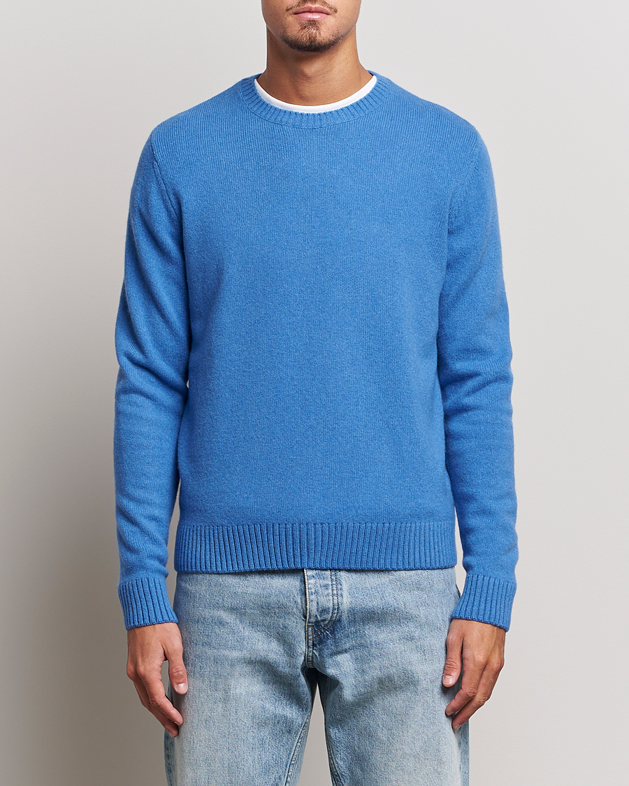 Homme | Pulls Tricotés | Colorful Standard | Classic Merino Wool Crew Neck Pacific Blue