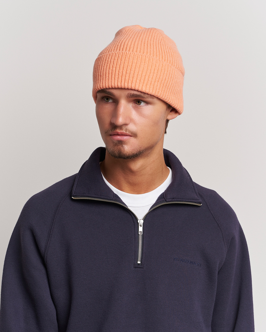 Homme | Colorful Standard Merino Wool Beanie Sandstone Orange | Colorful Standard | Merino Wool Beanie Sandstone Orange