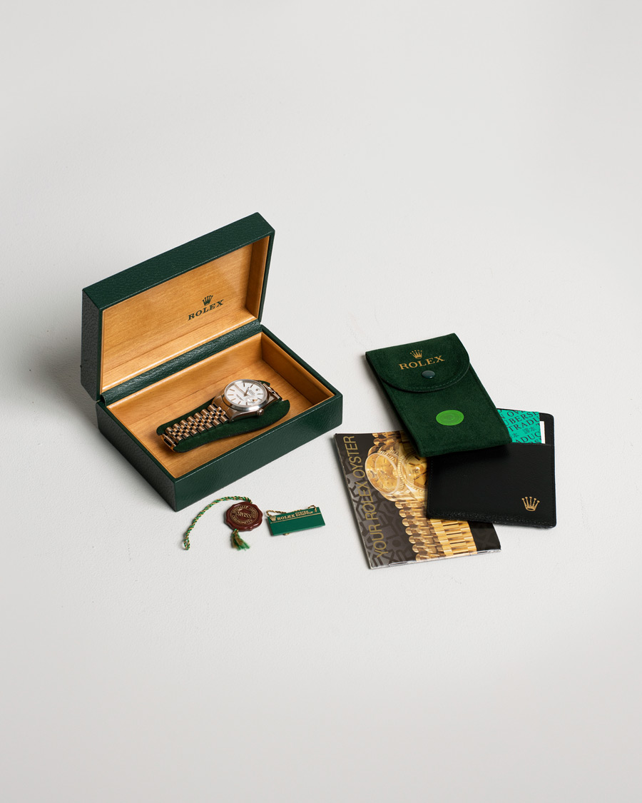 Homme | Rolex Pre-Owned Datejust 16200 Oystert Perpetual Steel White Steel White | Rolex Pre-Owned | Datejust 16200 Oystert Perpetual Steel White Steel White