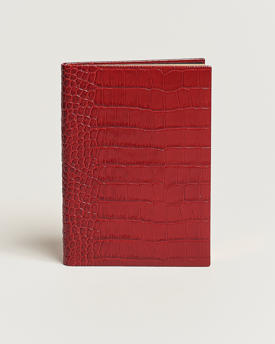 Homme | Smythson Mara Leather Soho Notebook Red | Smythson | Mara Leather Soho Notebook Red