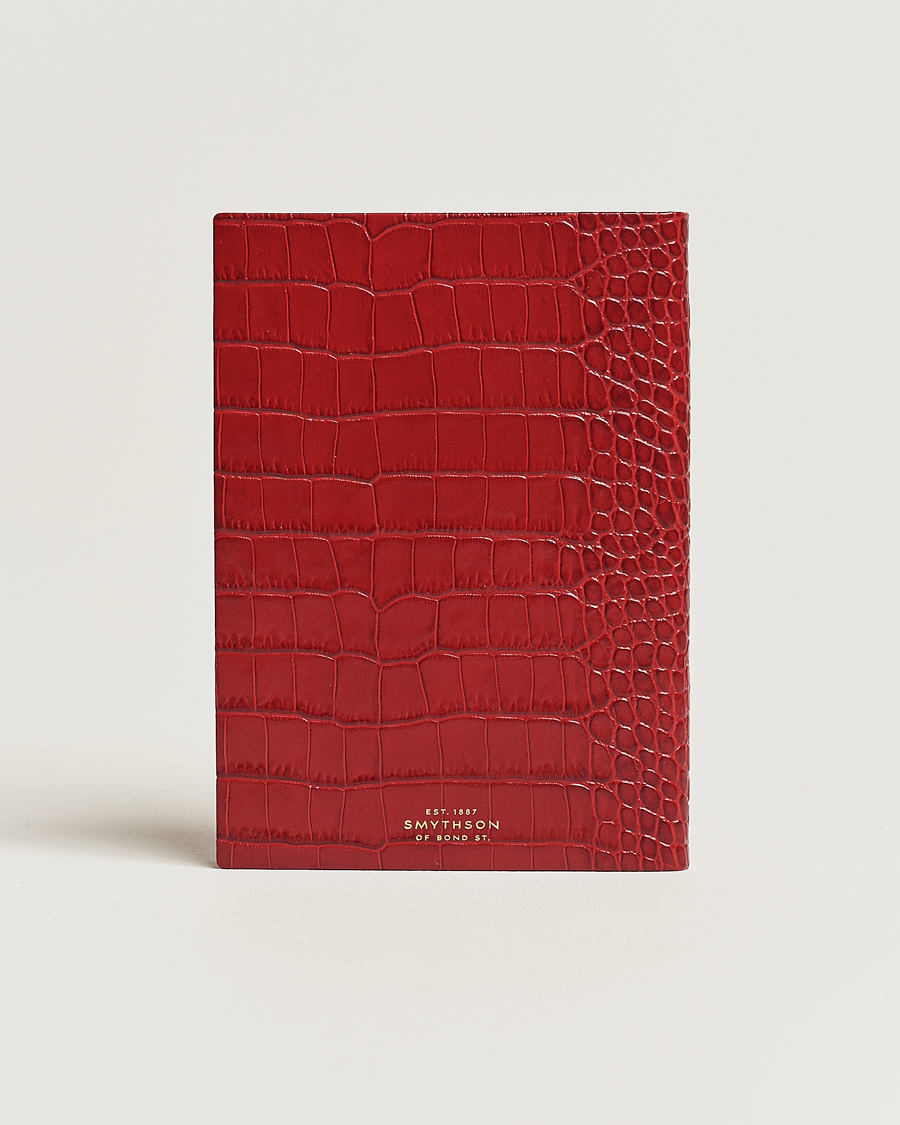 Homme | Smythson Mara Leather Soho Notebook Red | Smythson | Mara Leather Soho Notebook Red