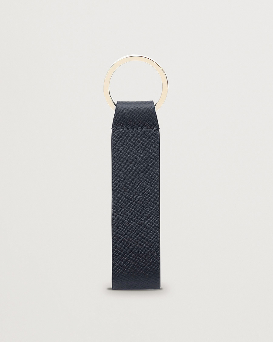 Homme | Porte-Clés | Smythson | Panama Leather Keyring Navy