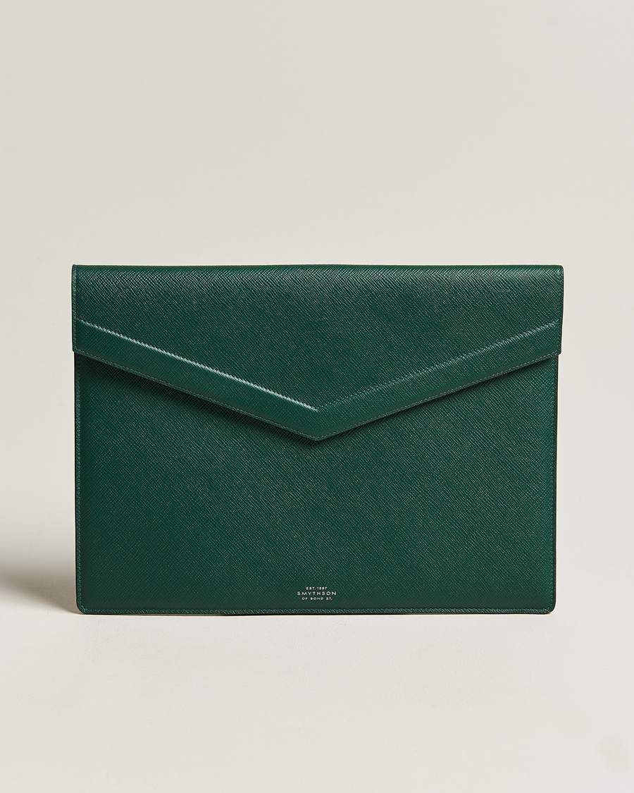Homme | Smythson Panama Large Envelope Portfolio Forest Green | Smythson | Panama Large Envelope Portfolio Forest Green