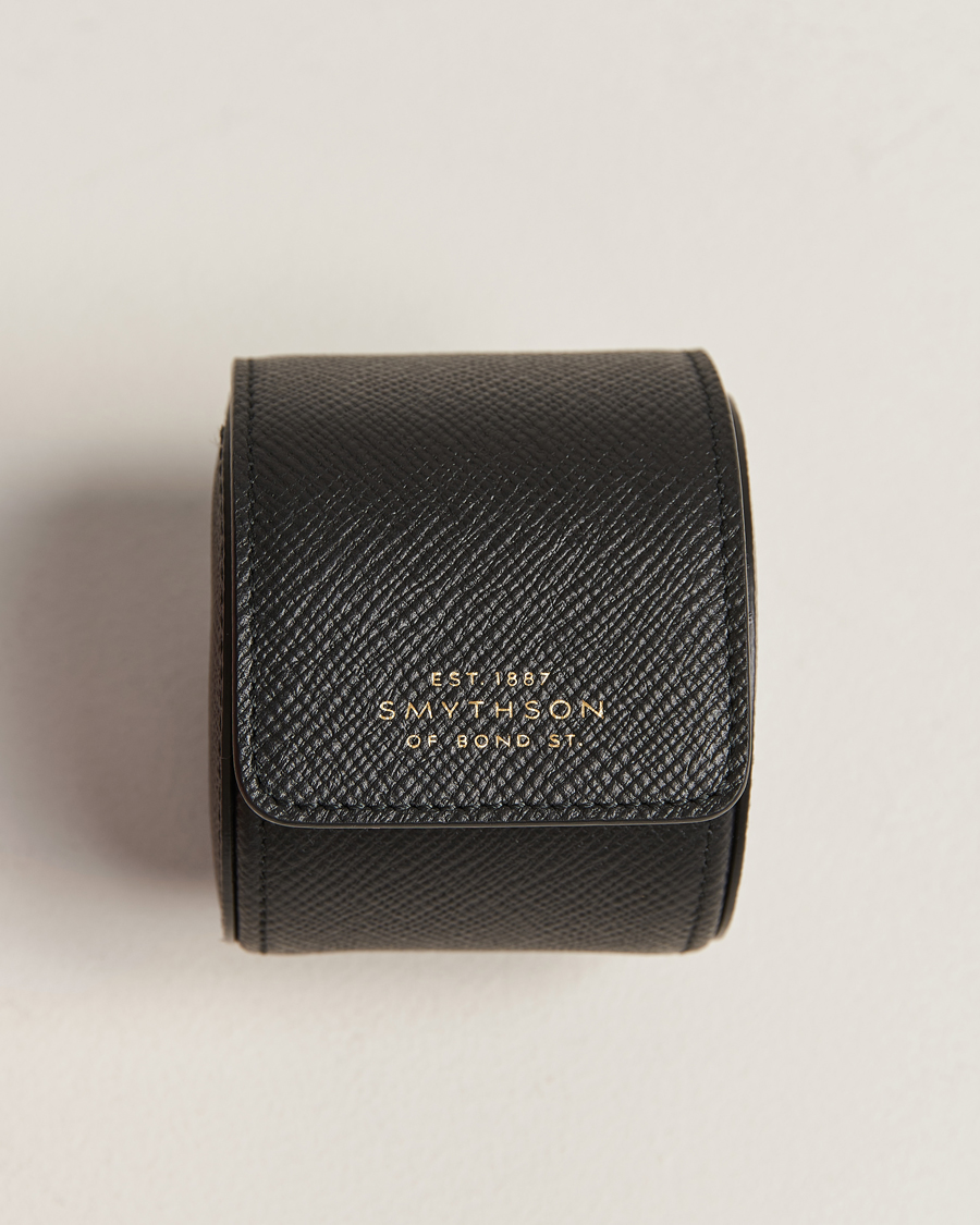 Homme |  | Smythson | Panama Single Watch Roll Black