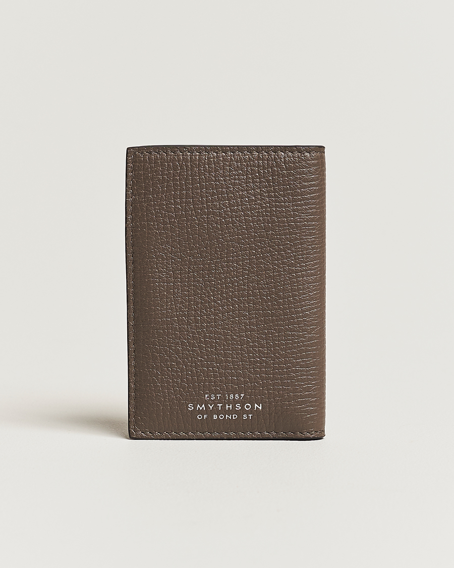 Homme | Smythson Ludlow 6 Folded Wallet Dark Taupe | Smythson | Ludlow 6 Folded Wallet Dark Taupe
