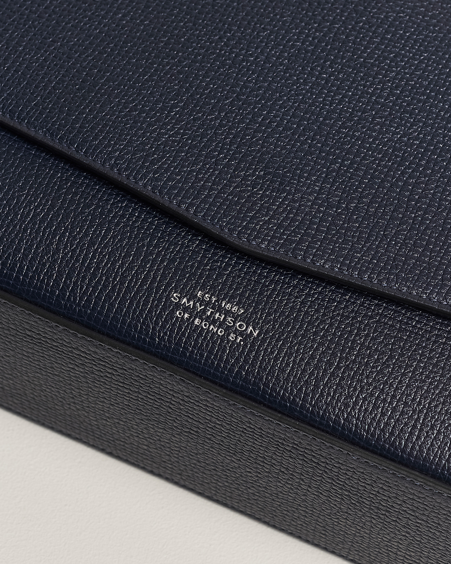 Homme | Smythson Ludlow Messenger Bag Navy | Smythson | Ludlow Messenger Bag Navy