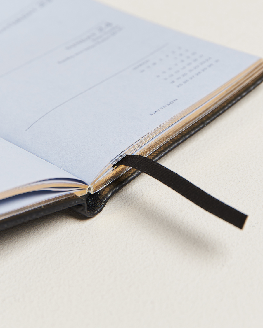 Homme | Smythson Panama Crossgrain Diary 2024 Black | Smythson | Panama Crossgrain Diary 2024 Black
