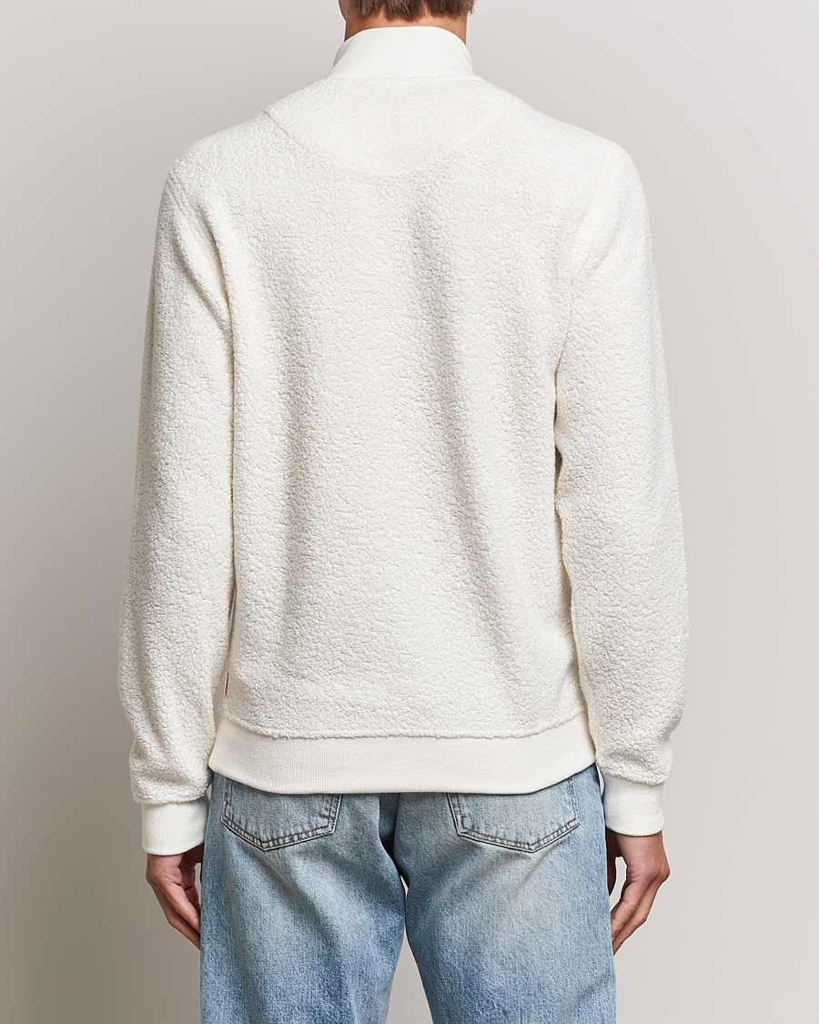 Homme | Pulls Et Tricots | Orlebar Brown | Isar Fleece Cashmere Half-Zip White Sand