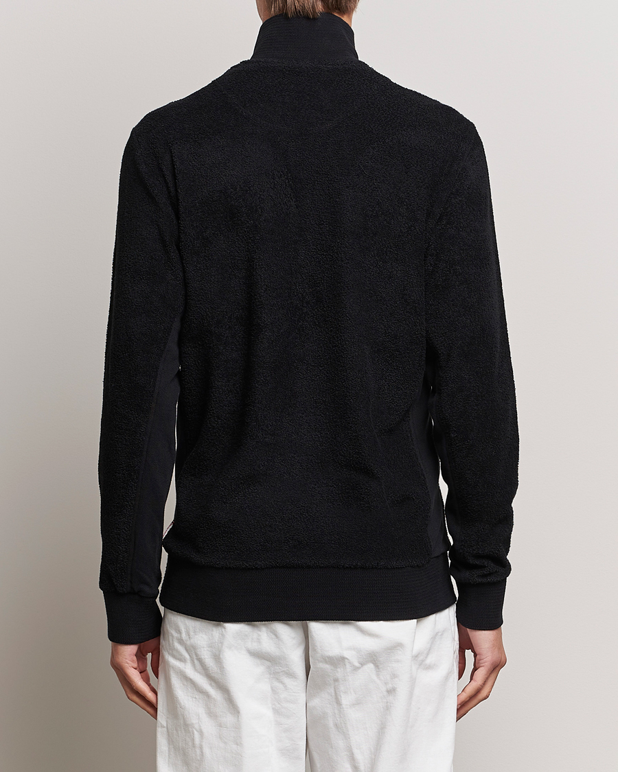 Homme | Pulls Et Tricots | Orlebar Brown | Isar Mix Texture Half-Zip Black