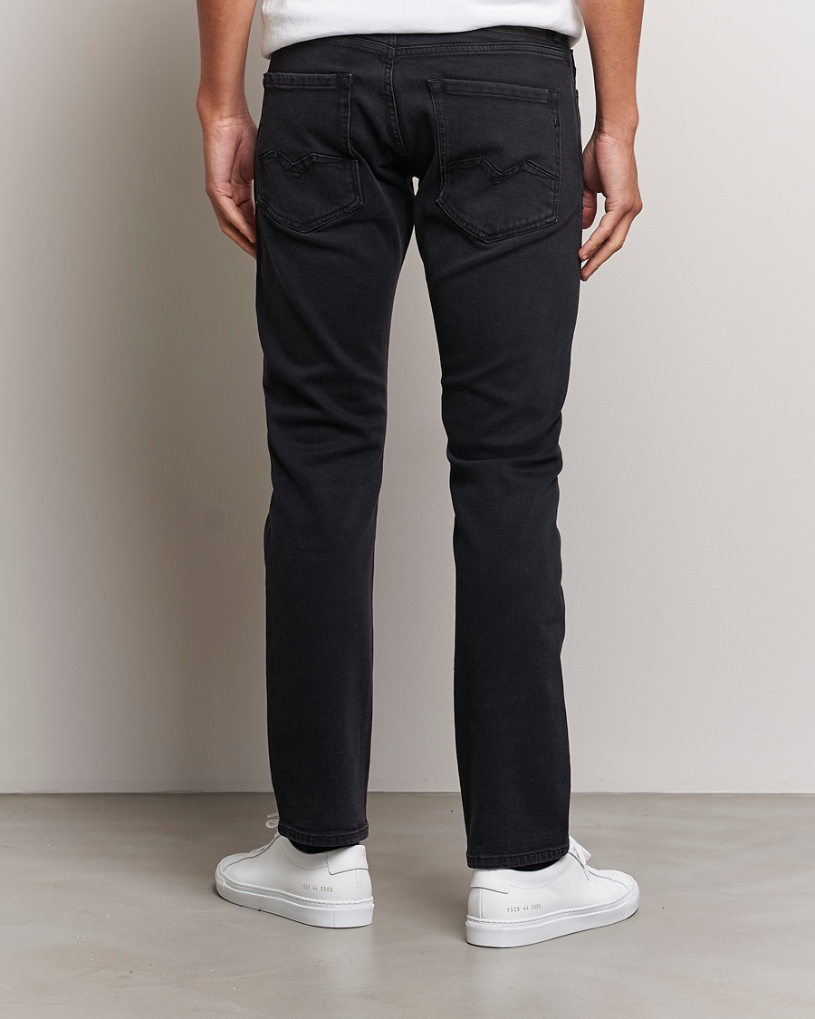 Homme | Jeans | Replay | Rocco Tapered Stretch Jeans Washed Black